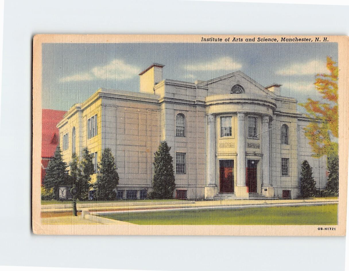 Postcard Institute of Arts & Science Manchester New Hampshire USA
