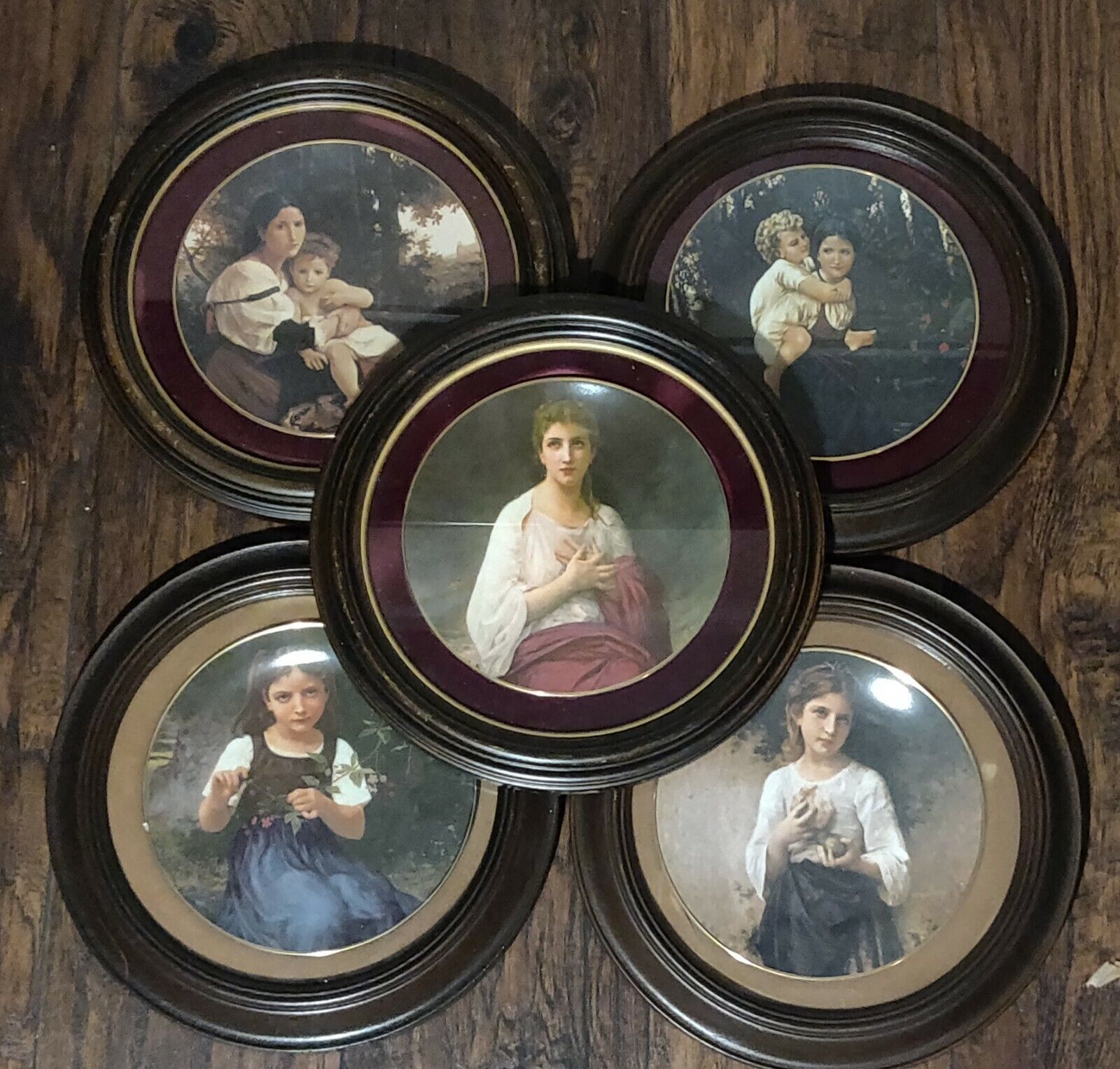The Beauty of Bouguereau' Collector Plates Royal Cornwall Set of 5 Plates
