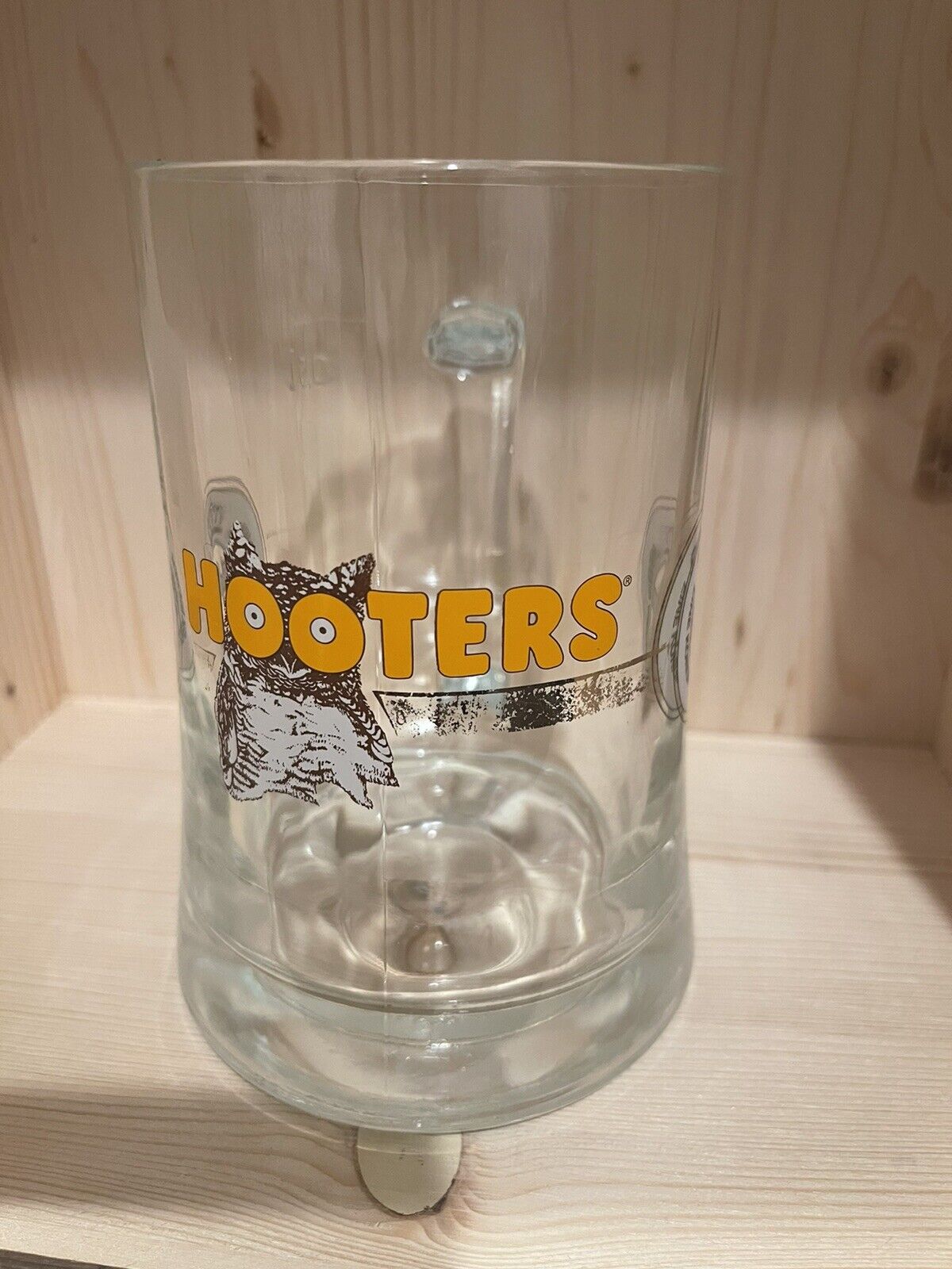 Vintage 0.5 L Hooters Warsteiner Beer Glass Mug Owl Same-day shipping Nice
