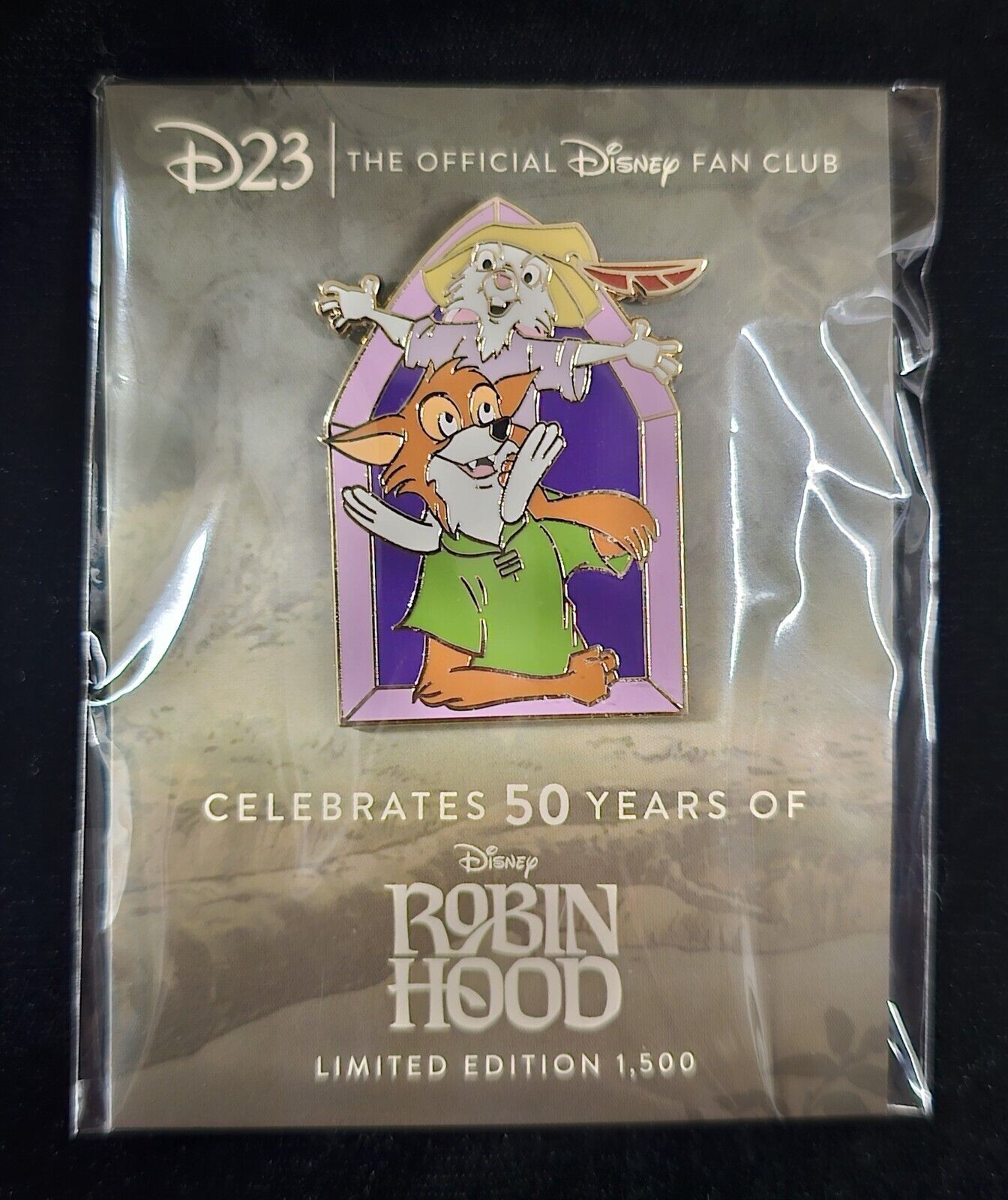 D23 Exclusive Robin Hood 50th Anniversary Limited Edition Disney Fan Club Pin 