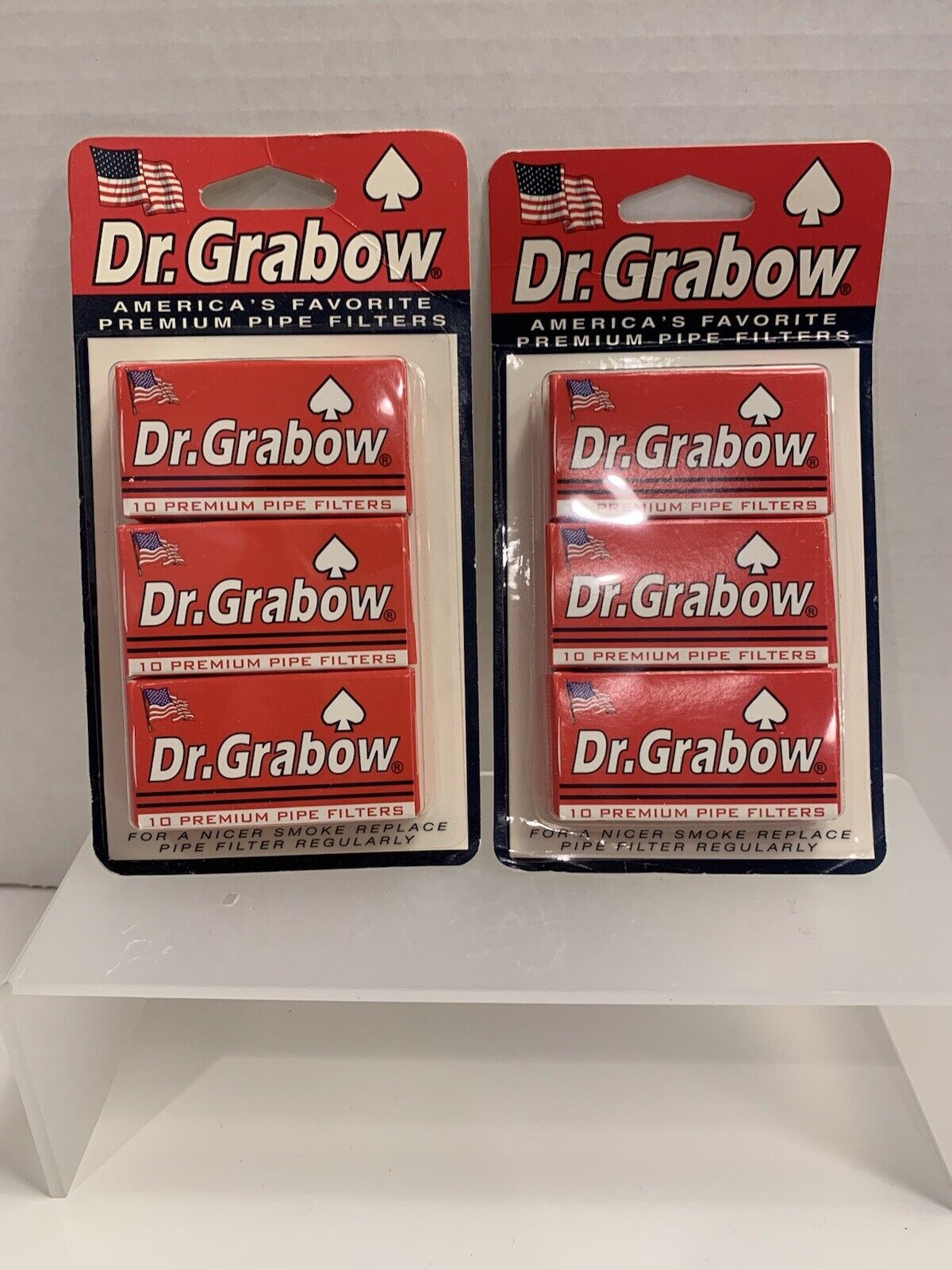 Dr. Grabow Premium Pipe Filters - 6 boxes of 10 each.  Total 60 Filters