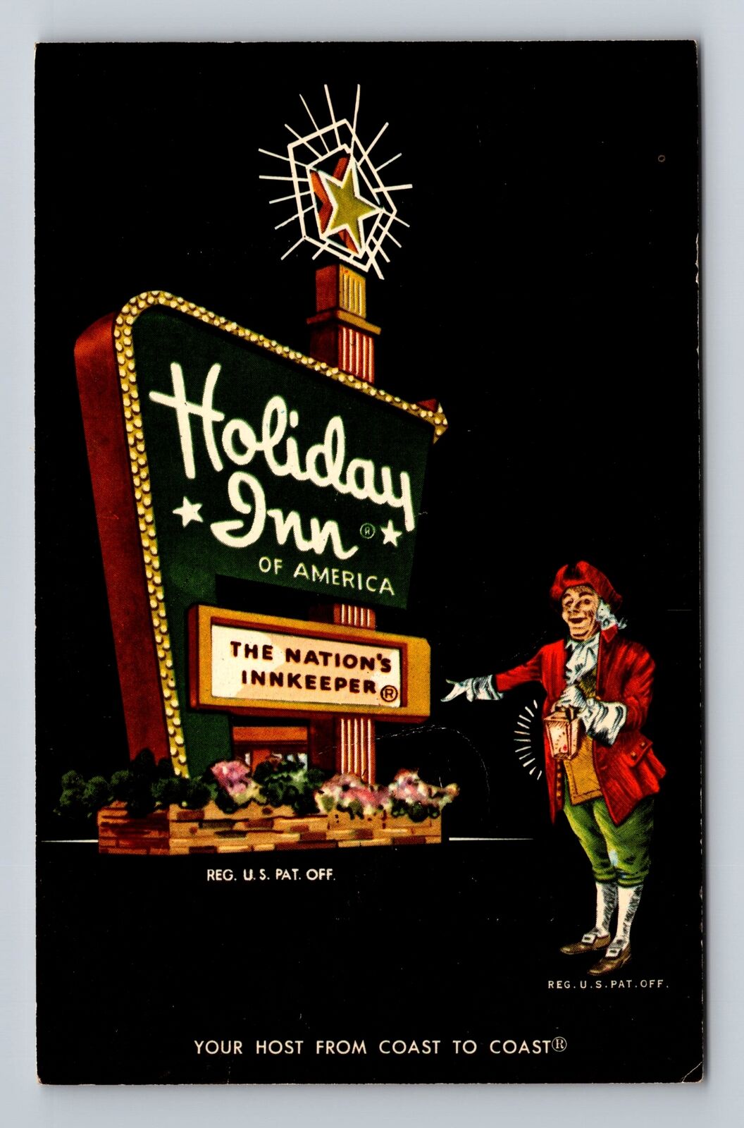 Lawrence MA-Massachusetts, Holiday Inn, Advertising, Antique Vintage Postcard