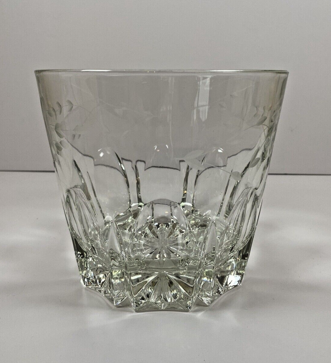 Vintage Princess Heritage Crystal Cut Glass Ice Bucket /  Vase