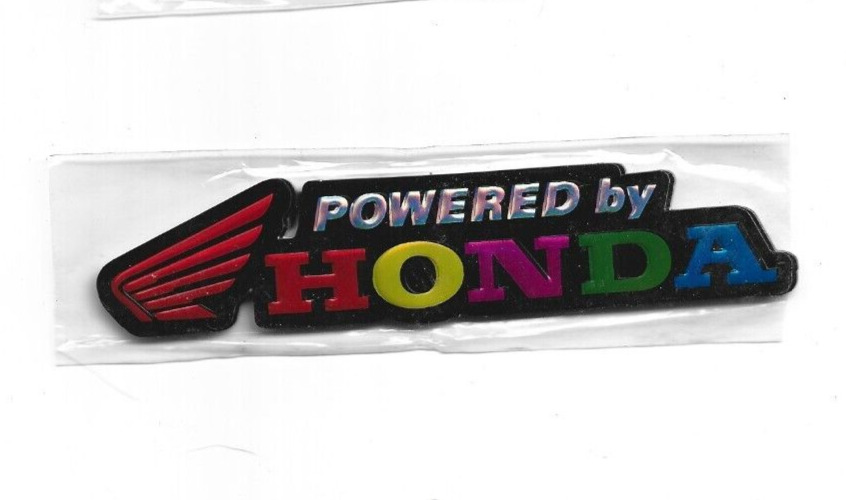 NEW 1 x 5 in. Honda Multi-Colored Sticker Metalic Decal .