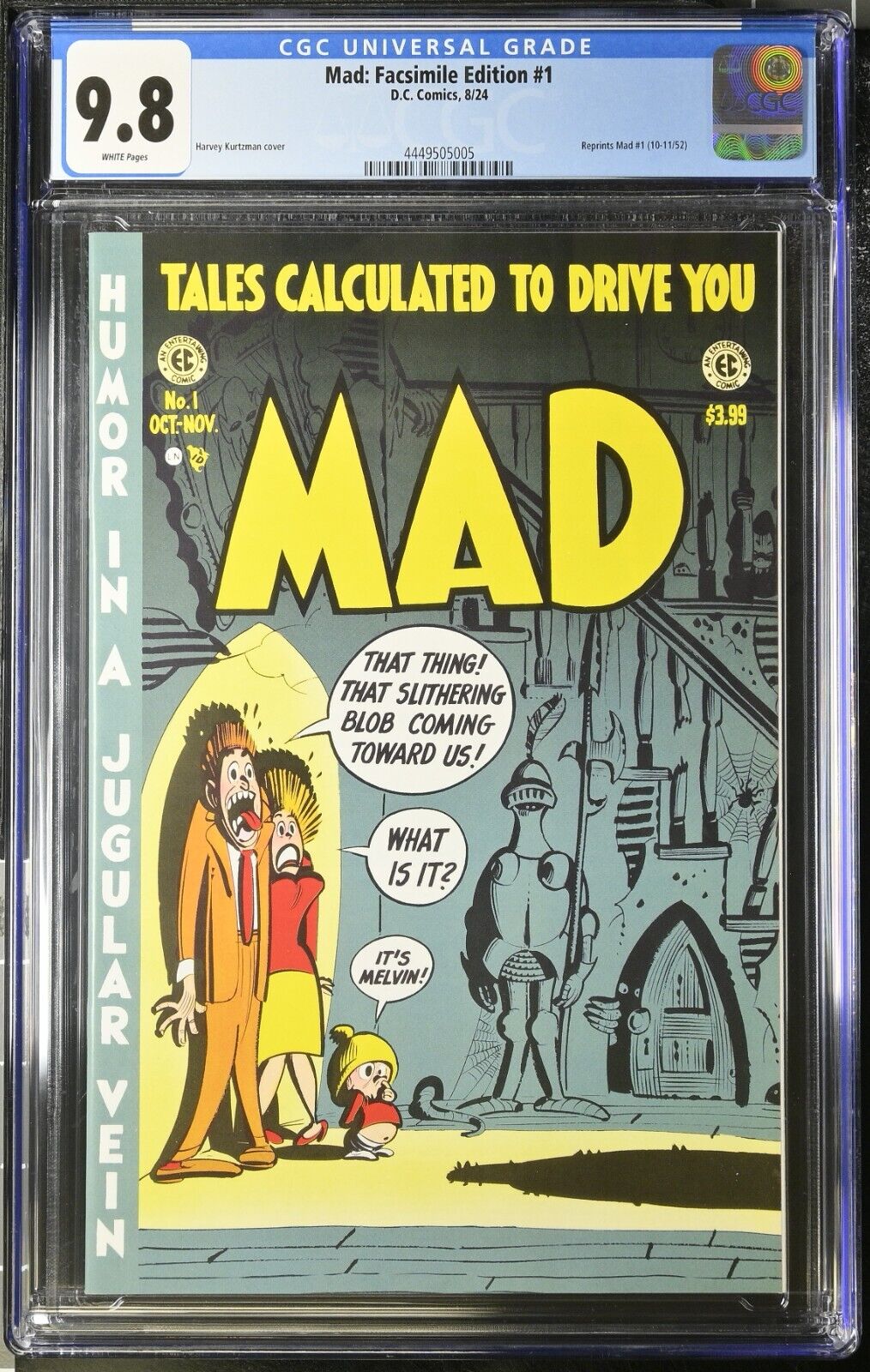 Mad #1 CGC 9.8 Facsimile Edition of 1952 Original Comic Before Magazine DC 2024