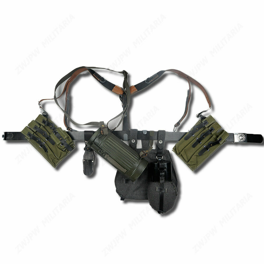 WW2 German Army P38/P40 Canvas Bag Equipment Combination Solider Gear Hi-Q 1943