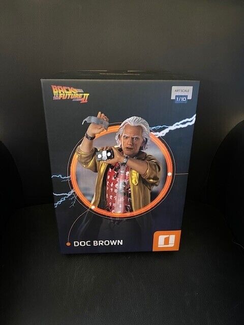Doc Brown Back to the Future 1:10 Scale Statue by Iron Studios