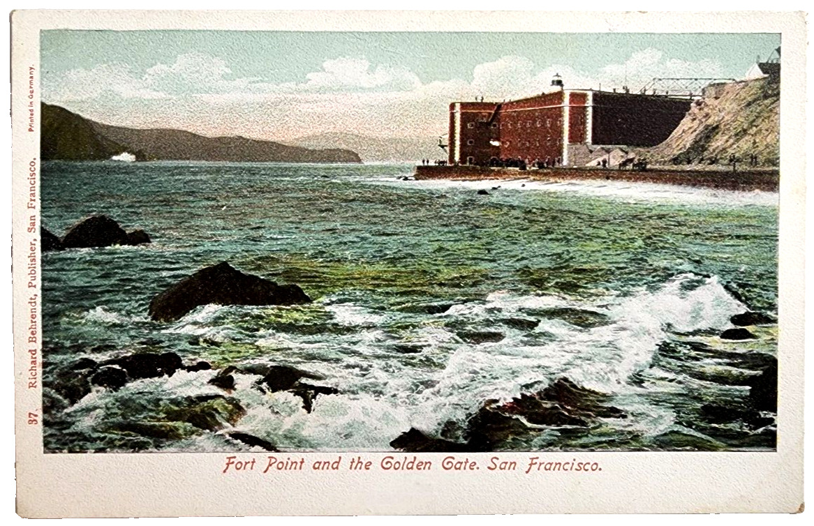 Early 1900s Fort Point and the Golden Gate, San Francisco, CA Postcard