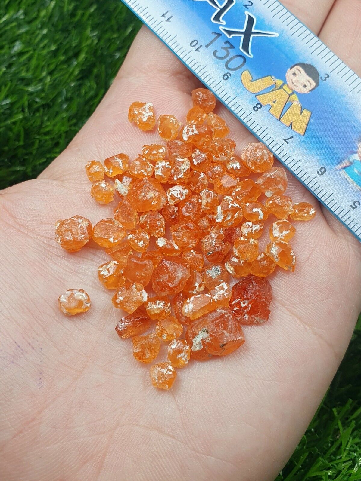 Rare Orange Color Spessartine Garnet Crystals