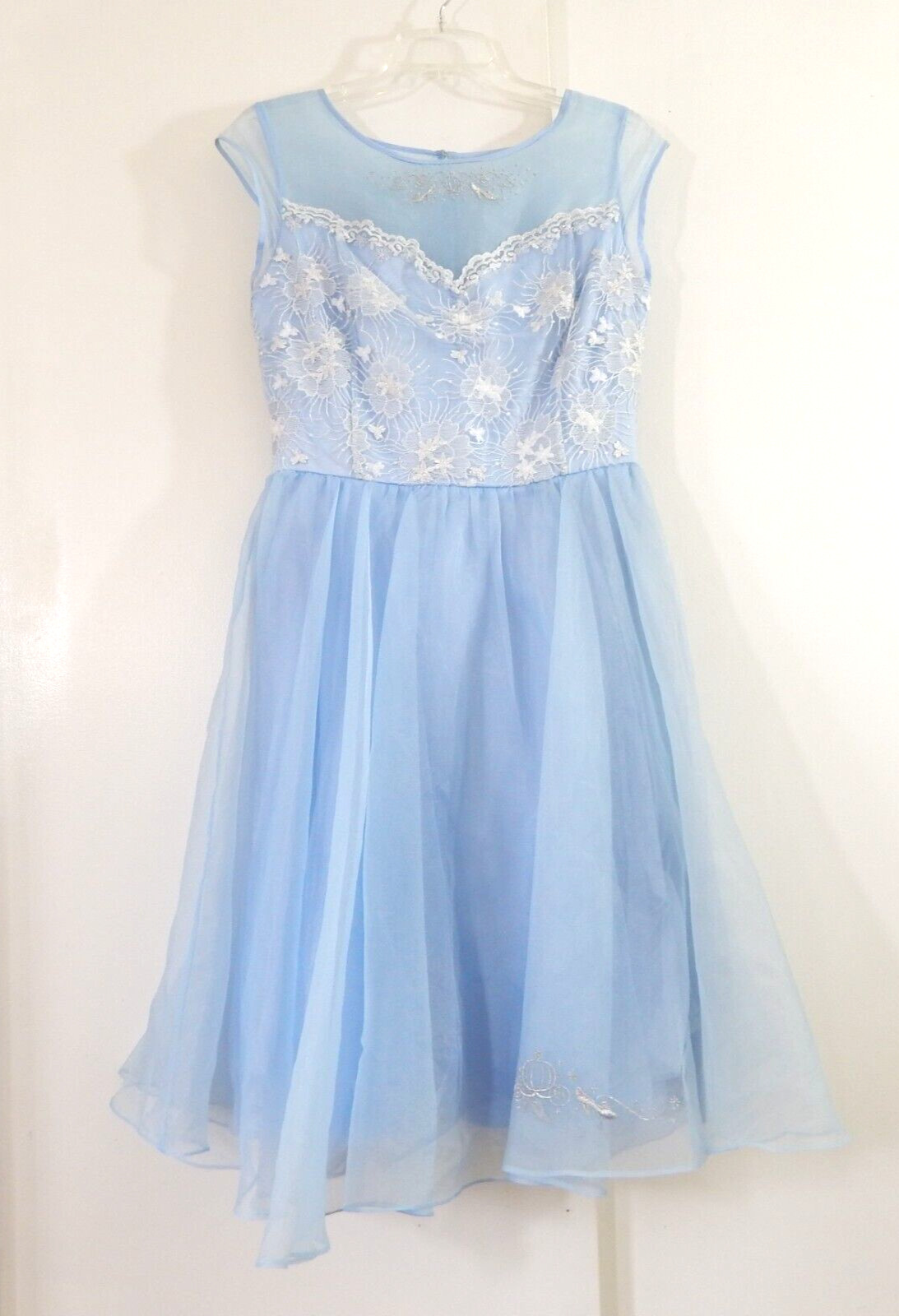 DISNEY PARKS DRESS SHOP cinderella dress princess authentic original blue M