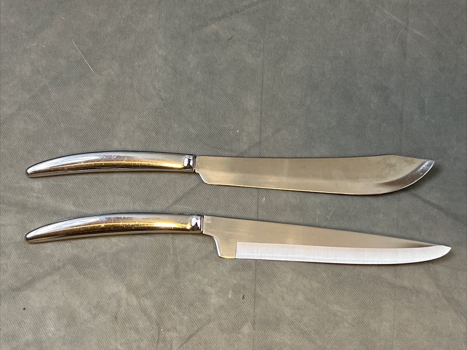 VINTAGE SET OF 2 SALADMASTER STAINLESS KNIVES # 403 & 405 MADE IN USA 