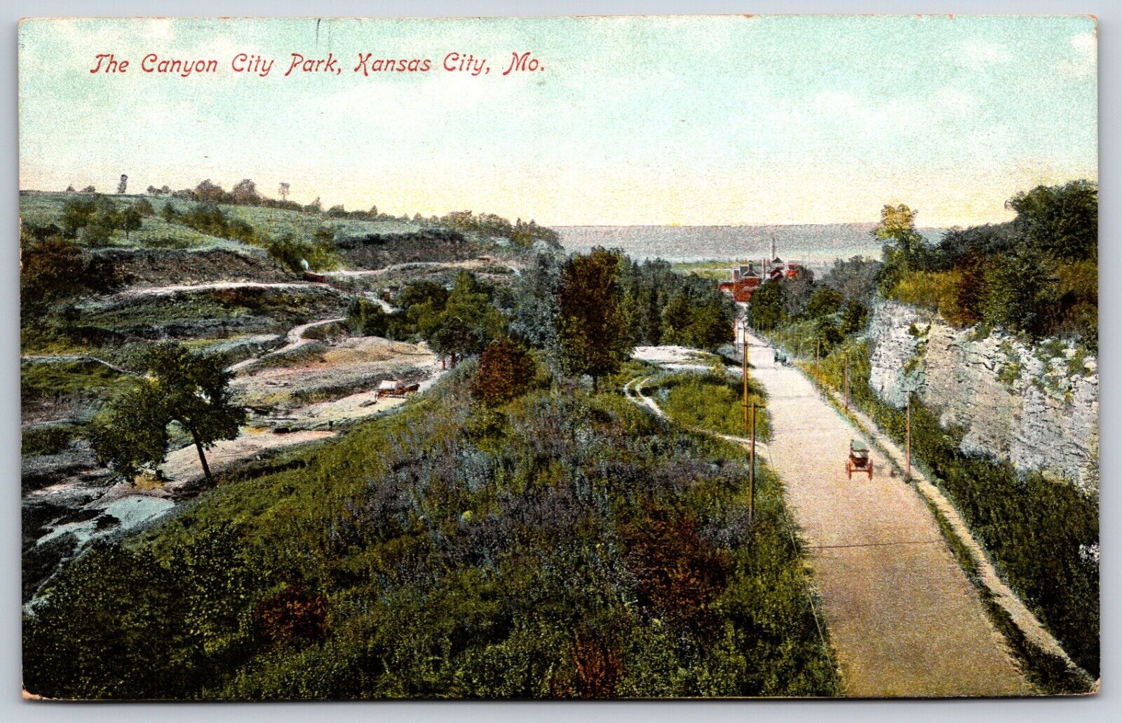 Postcard The Canyon City Park, Kansas City Missouri Posted 1908