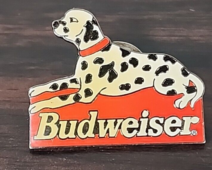 Rare Vintage 1997 Budweiser Beer Dalmatian Butterfly Clutch Lapel Hat Pin