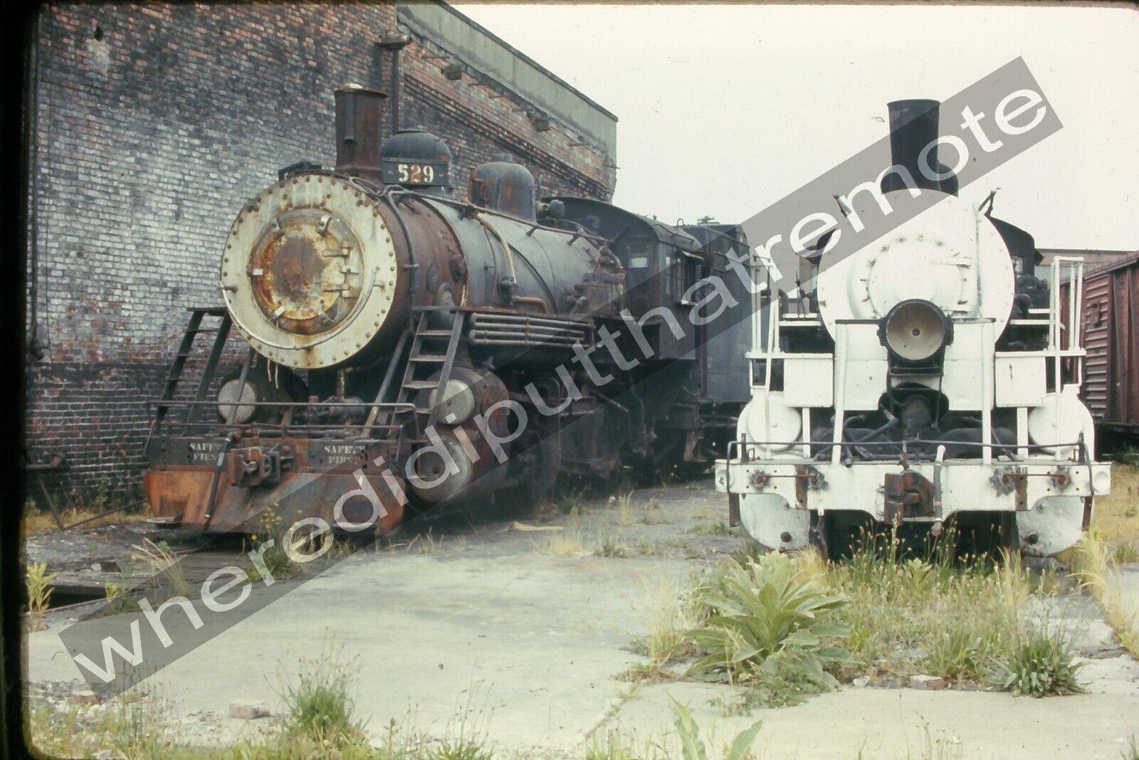Original Slide Steam Locomotives Auburn WASH by B. Prabish 6-67