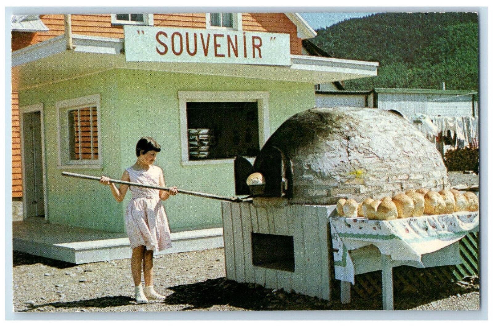 c1960\'s Picturesque Bread Oven Grande Vallee Quebec Canada Vintage Postcard