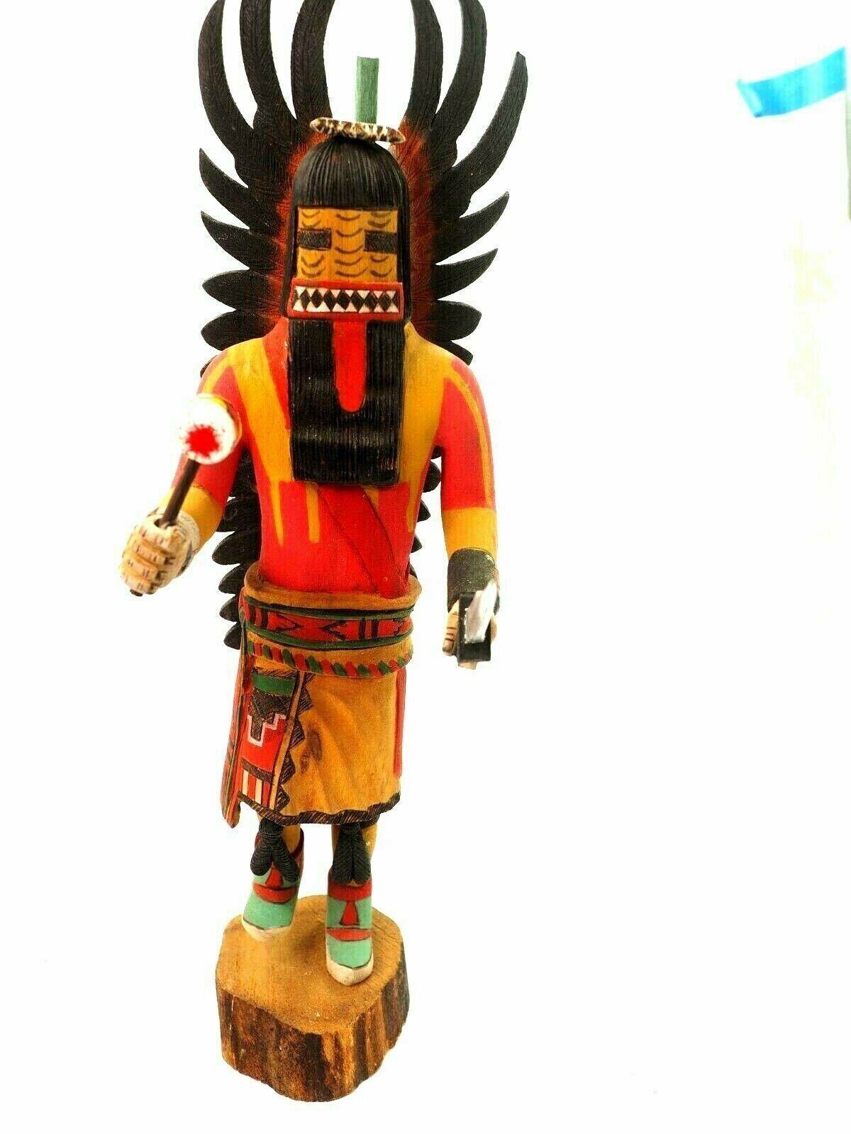 Large Hopi Chakwaina Ogre Kachina Nolan Nasafotie 17.5\