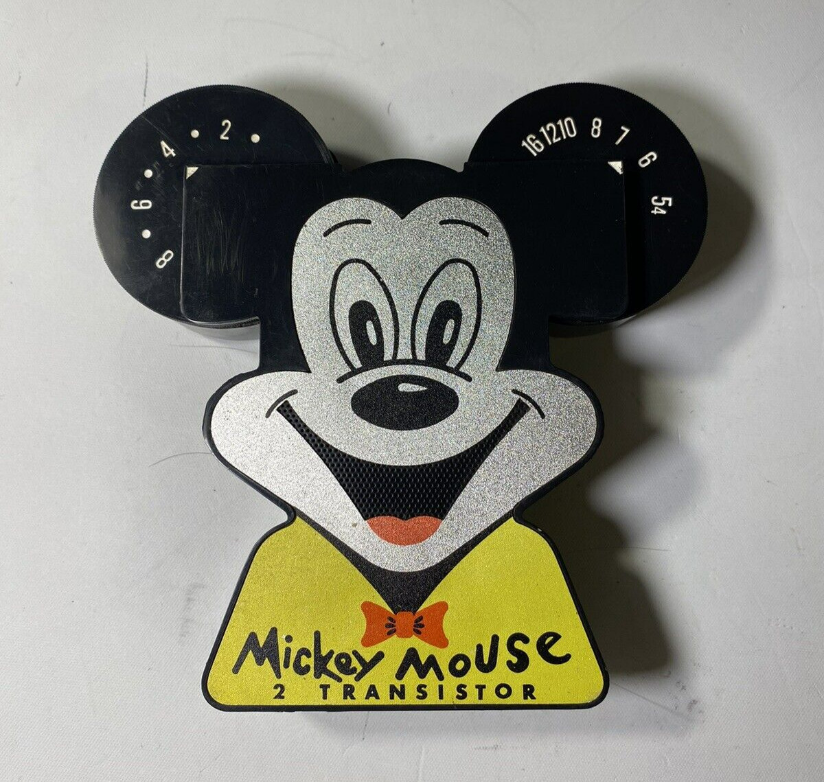 RARE Disney Antique Mickey Mouse 2 Transistor AM Radio Model O15 Gabriel Japan