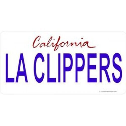 CALIFORNIA LA CLIPPERS LOS ANGELES NBA BASKETBALL STATE LICENSE PLATE USA MADE