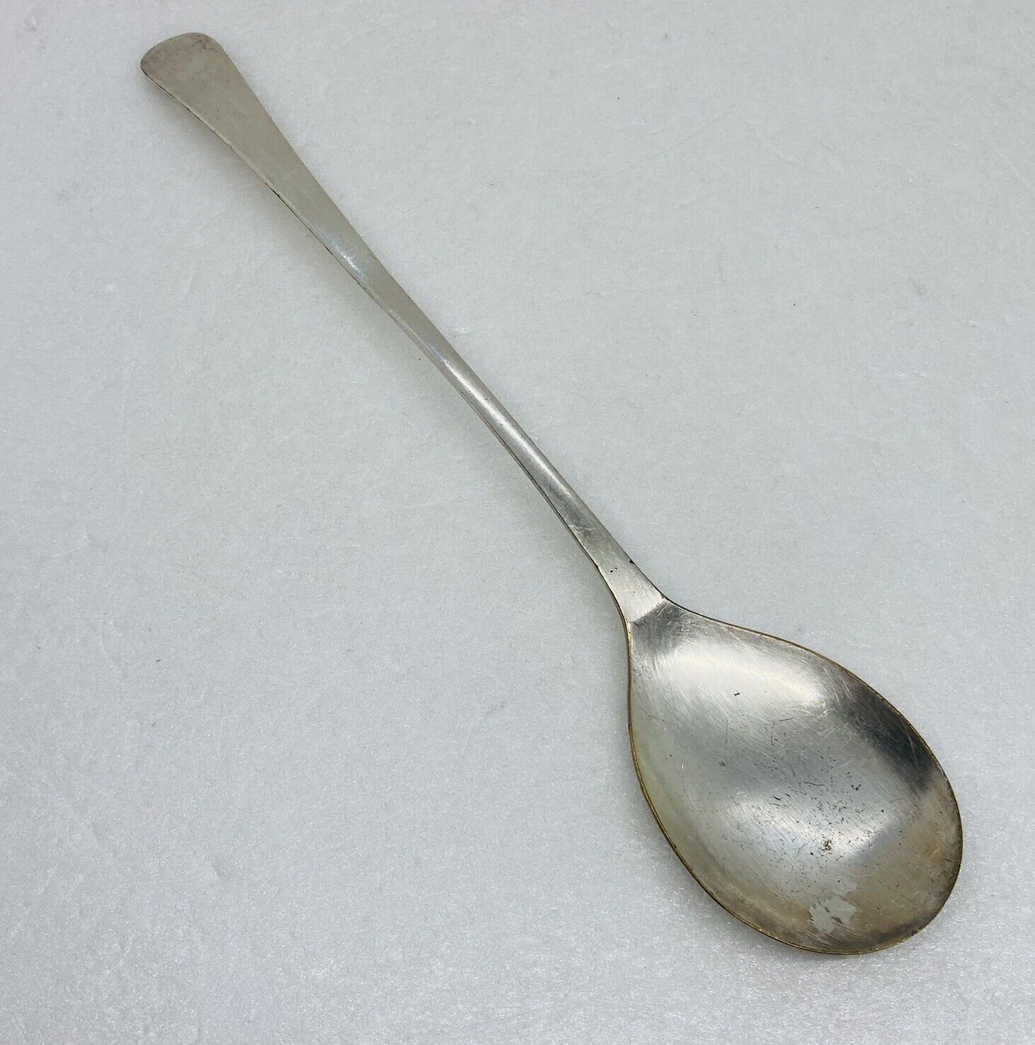Vintage 1950s Silver Plated Serving Spoon 9.5” Long Handle England Made Decor 27