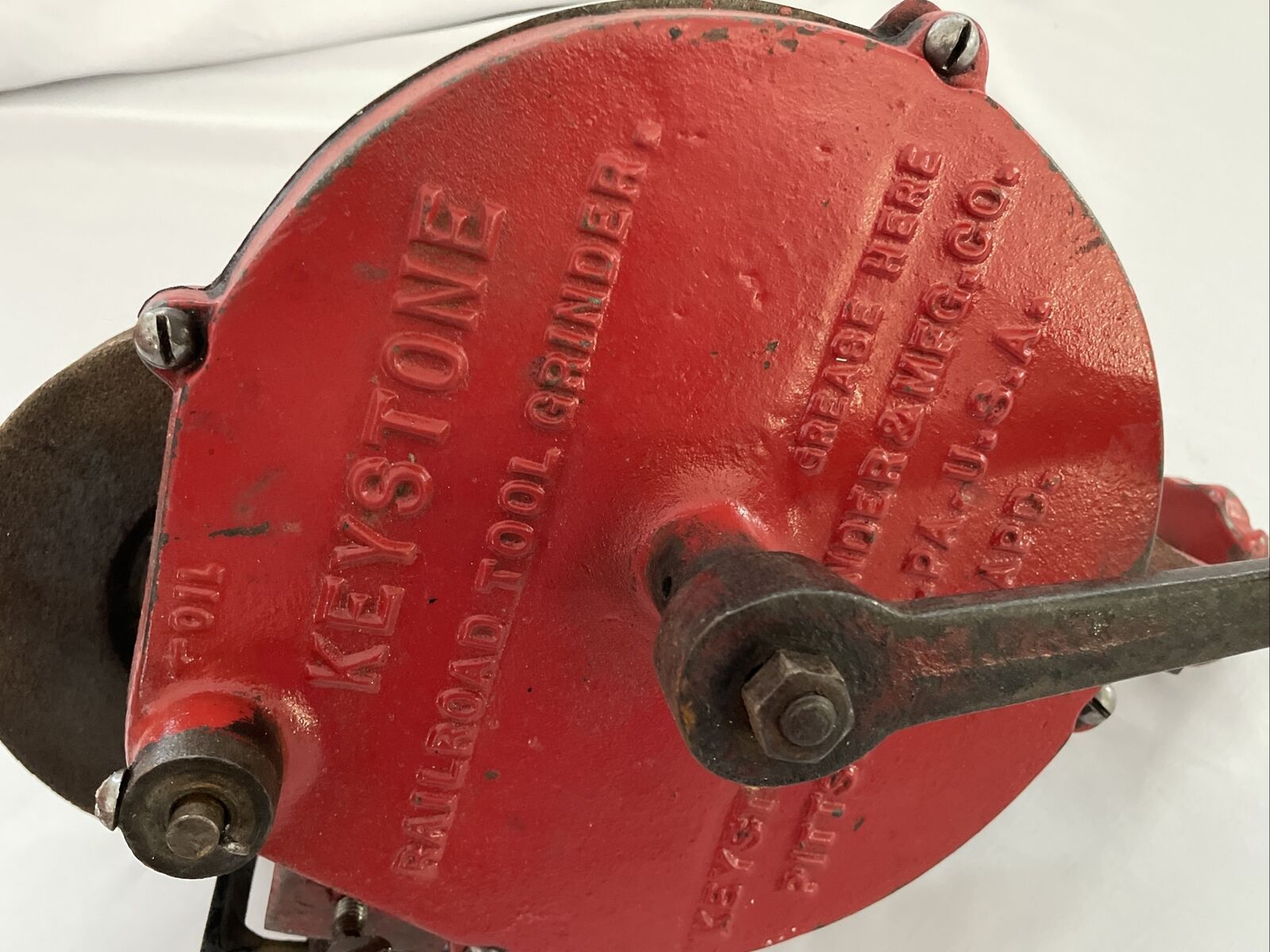 Vintage Keystone Railroad Tool Grinder Rare EUC Works Complete With Markings