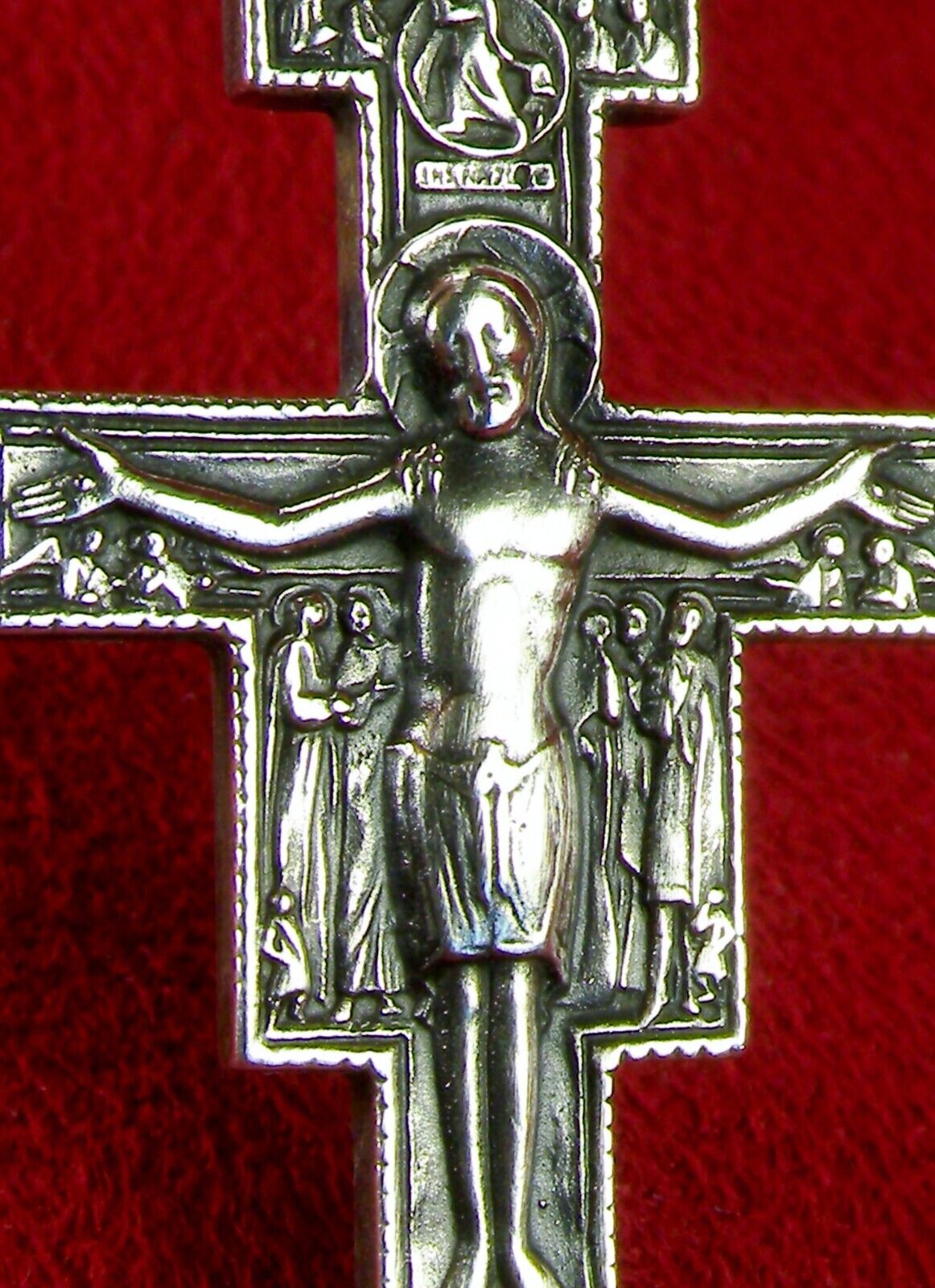 Retired JAMES AVERY Catholic Bishops Sterling Silver San Damiano Cross Crucifix