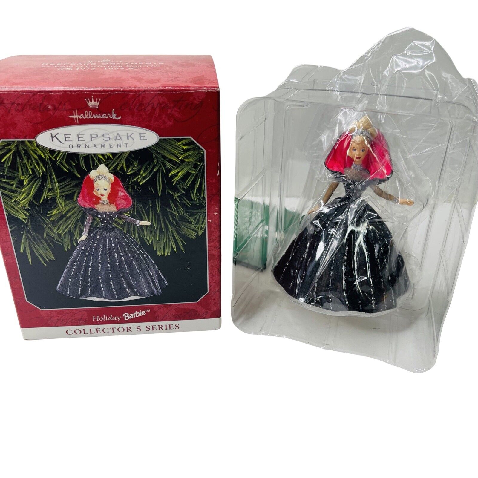 Hallmark Holiday Barbie Ornament Collectors Series 1998 Christmas NEW In Box