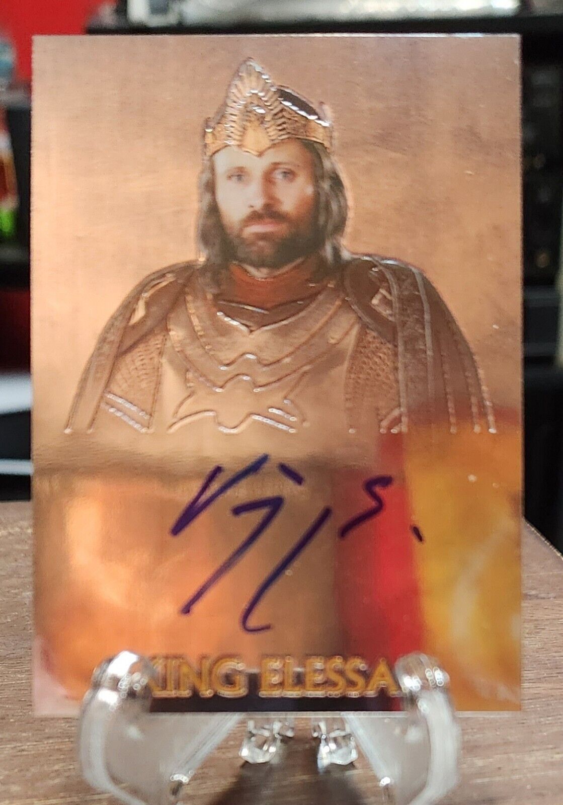 Topps Chrome Lord of the Rings Viggo Mortensen Aragorn Autograph On Card 
