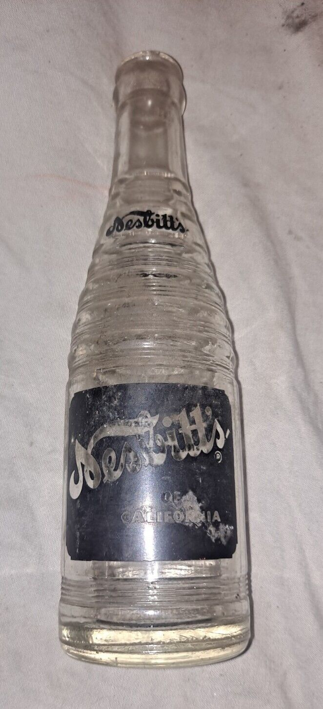 Vintage  Nesbitt\'s of California Orange Soda 10oz Bottle 