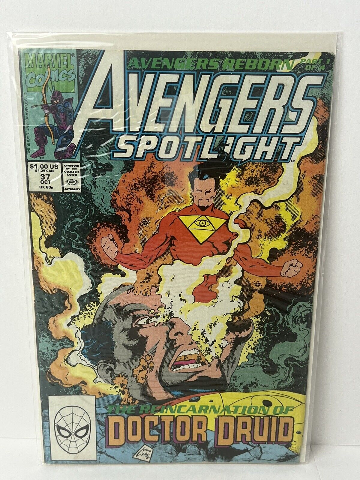 Avengers Spotlight Hawkeye #37 Marvel Comics 1990 Copper Age