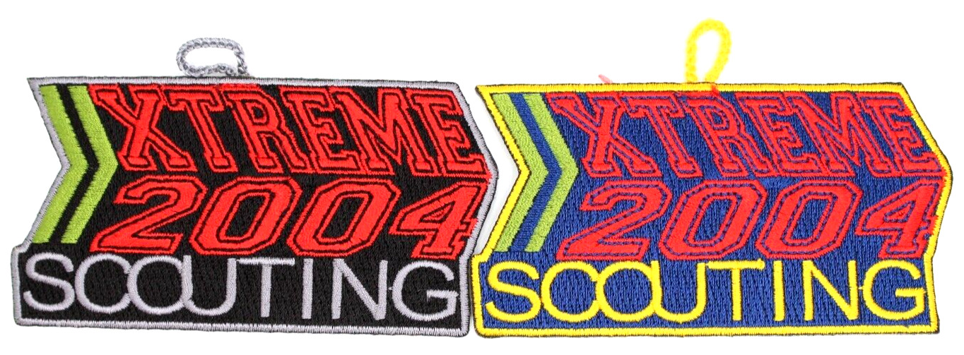 Lot of 2 2004 XTreme Scouting Patches Boy Scouts BSA