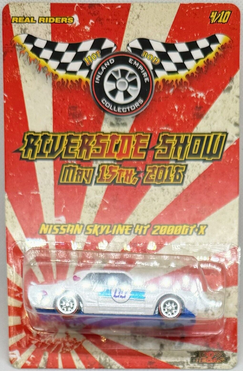 Nissan Skyline HT2000 GT-X Custom Hot Wheels Car 2016 Riverside Show Series w/RR