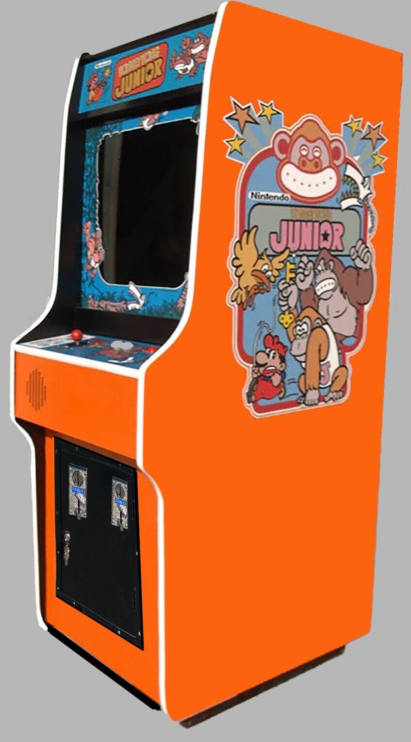 Donkey Kong Jr Arcade -Coin Op-Heavy Duty-LCD Monitor- All New Parts-3 in one