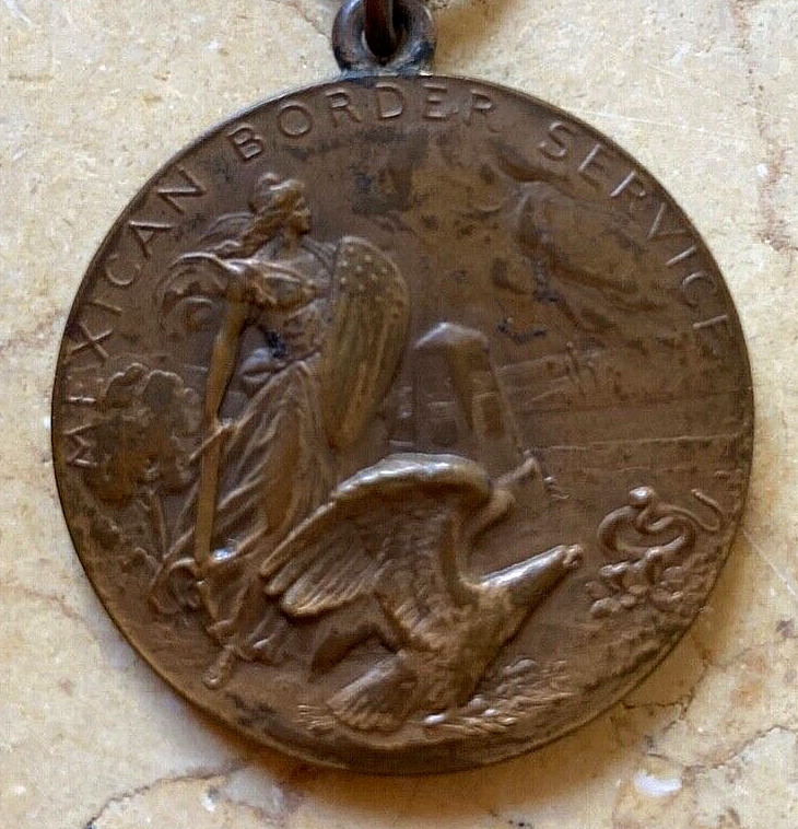 RARE WW1 PENNSYLVANIA NATIONAL GUARD MEXICAN BORDER SERVICE LOW NUMBER MEDAL