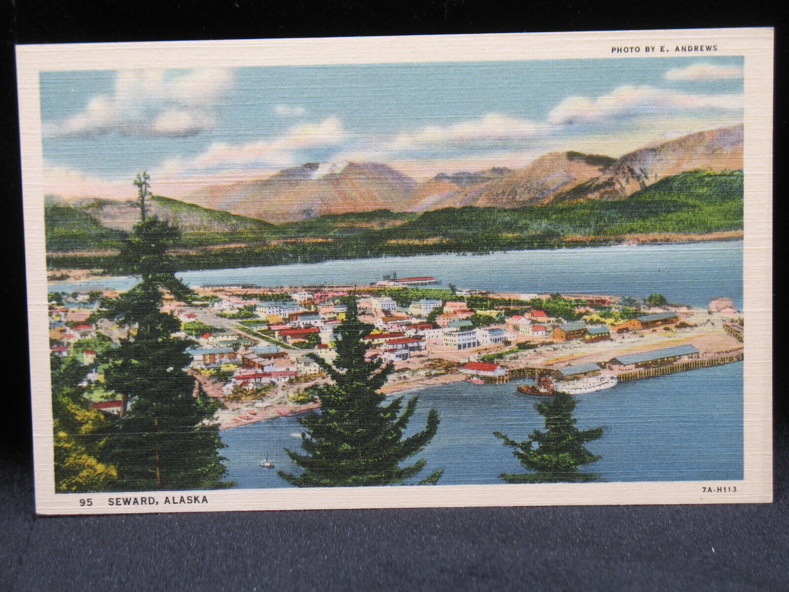 Seward Alaska Linen Postcard UNPOSTED (0050)