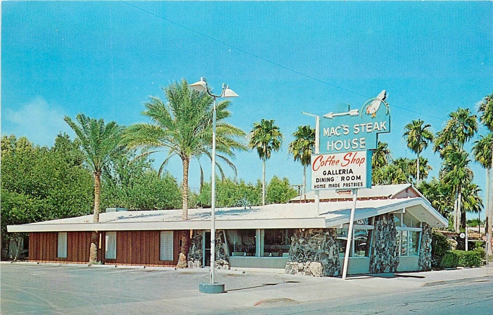 Postcard 1950s Blythe  California Mac\'s Steak House Coffee Shop 24-5906