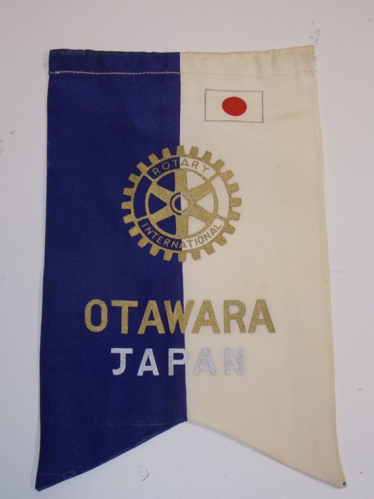 Vintage OTAWARA JAPAN Rotary International Club Banner Flag Utra Rare