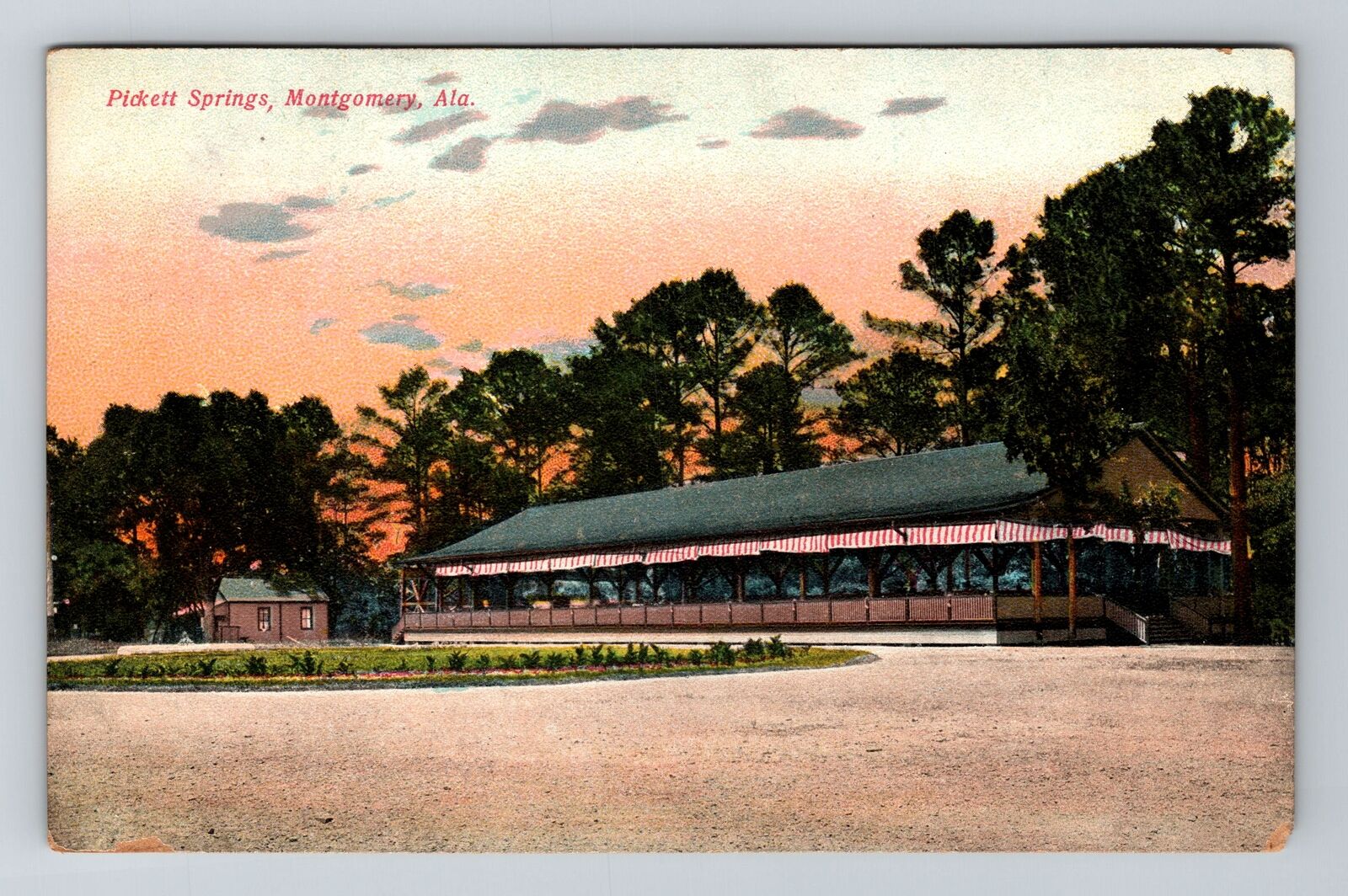 Montgomery AL-Alabama, Pickett Springs, Advertising, Antique Vintage Postcard