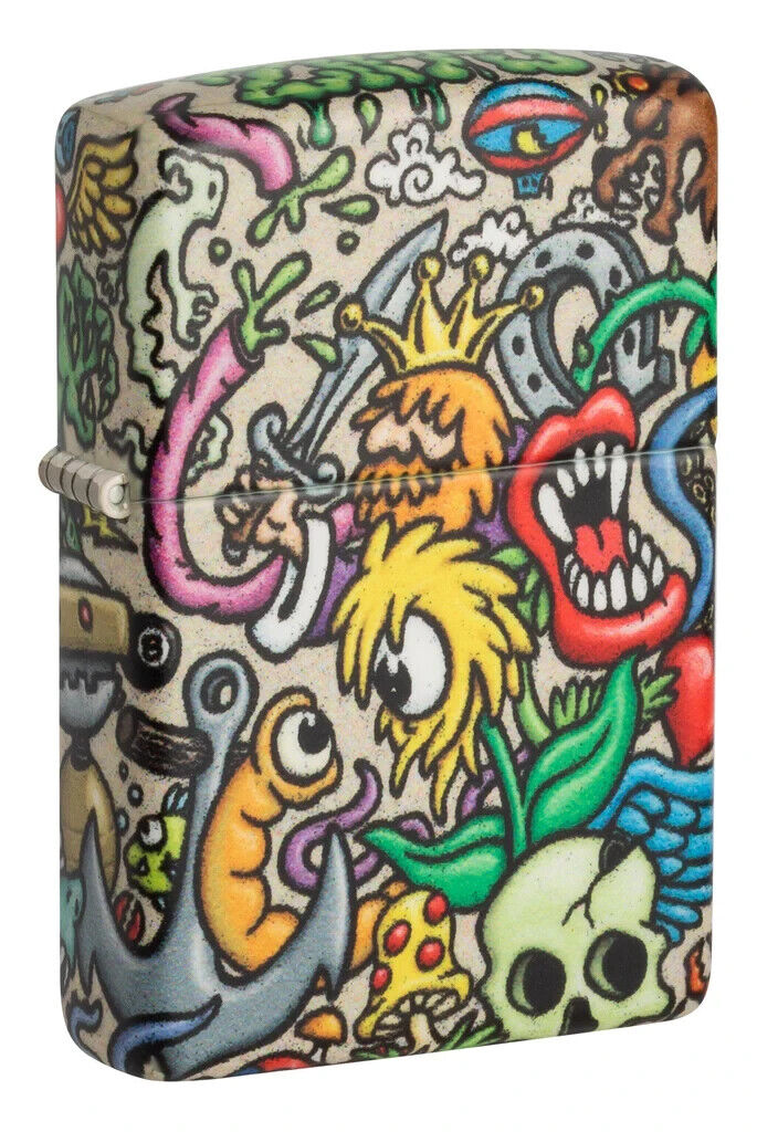 Zippo 48394, Crazy Collage Tattoo Pattern, 540 Color Lighter, (PL) Pipe Insert