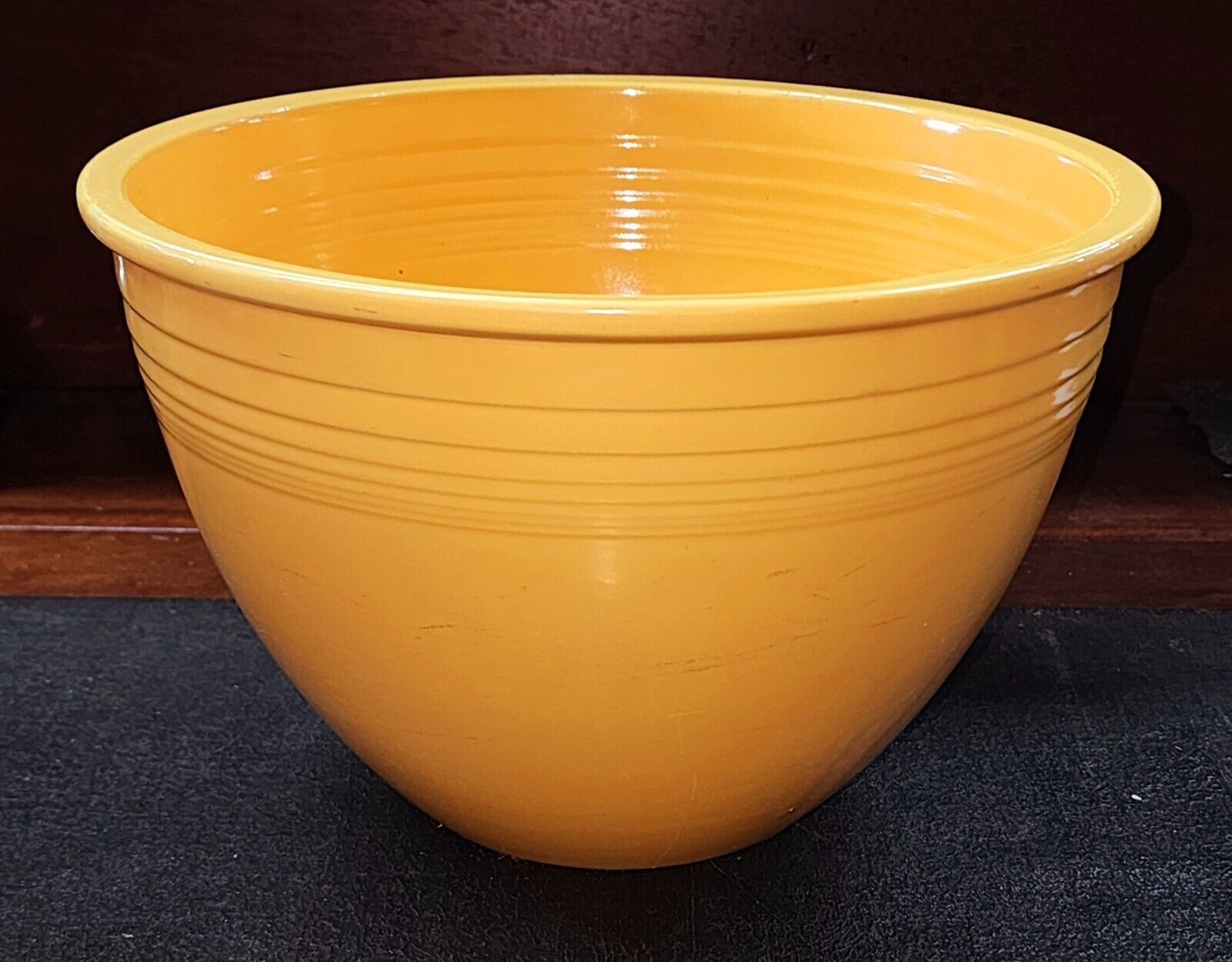 Vintage Large Yellow FIESTA Nesting Mixing Bowl #6 Inner Rings