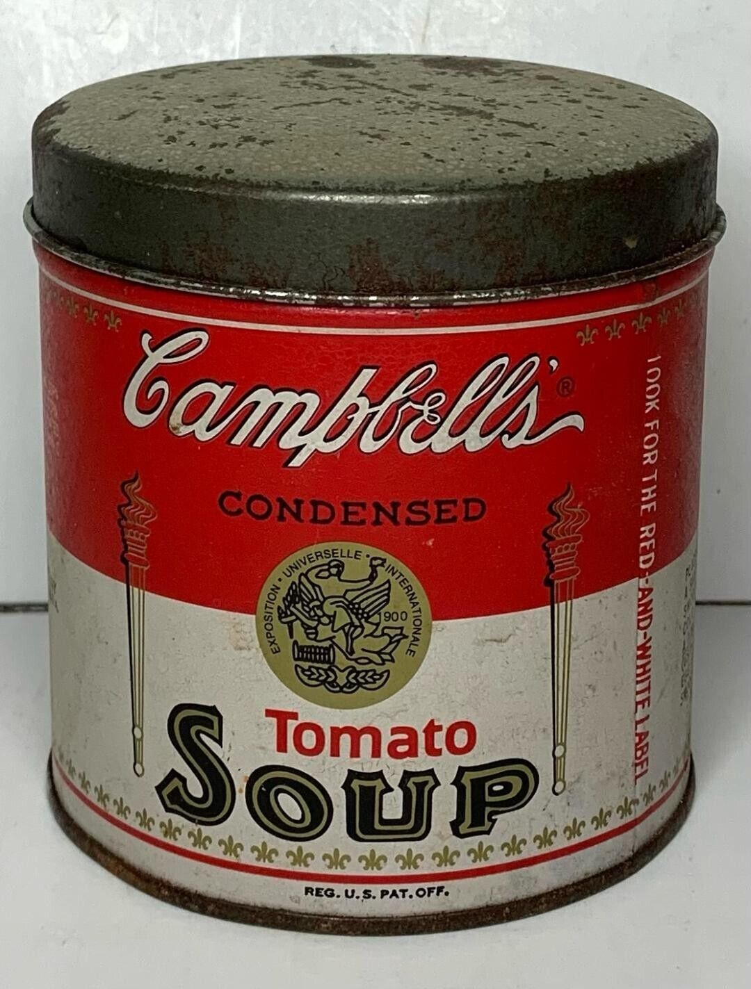 1993  Campbells Tomato Soup  Vintage Storage Tin   Bristolware - Tin Box Company