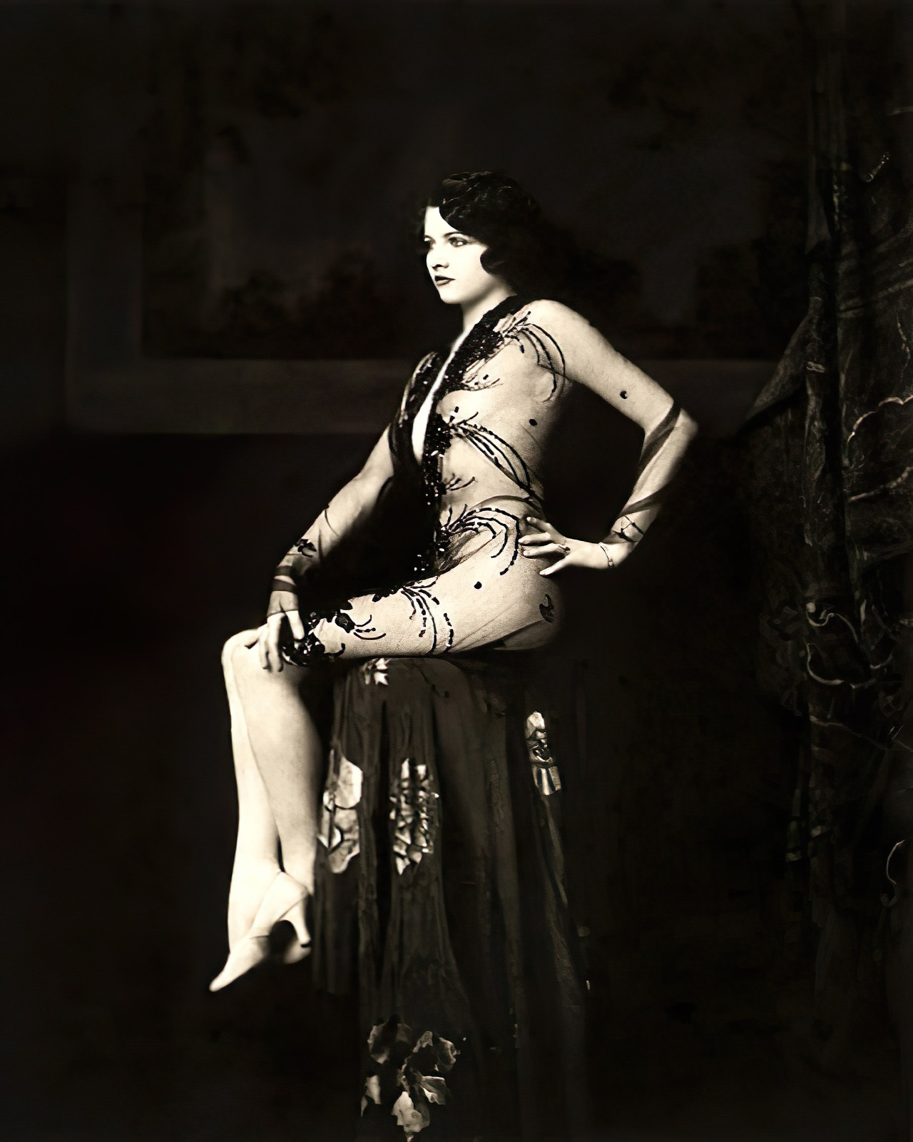 Roaring 20's Ziegfeld Follies Jean Ackerman 8x10 Risque Photo Show Girl