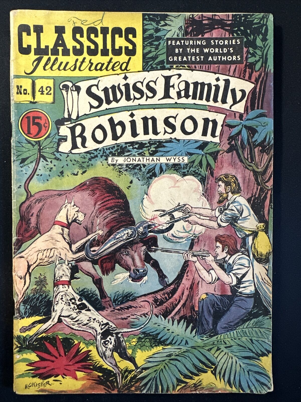 Swiss Family Robinson #42 HRN 44 ???Canadian ??? Classic Illustrated Comics G/VG