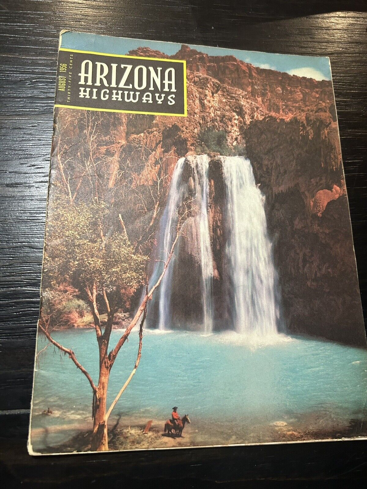 1956 Arizona Highways Magazine: Mooney Falls in Supailand/Soil Conservation