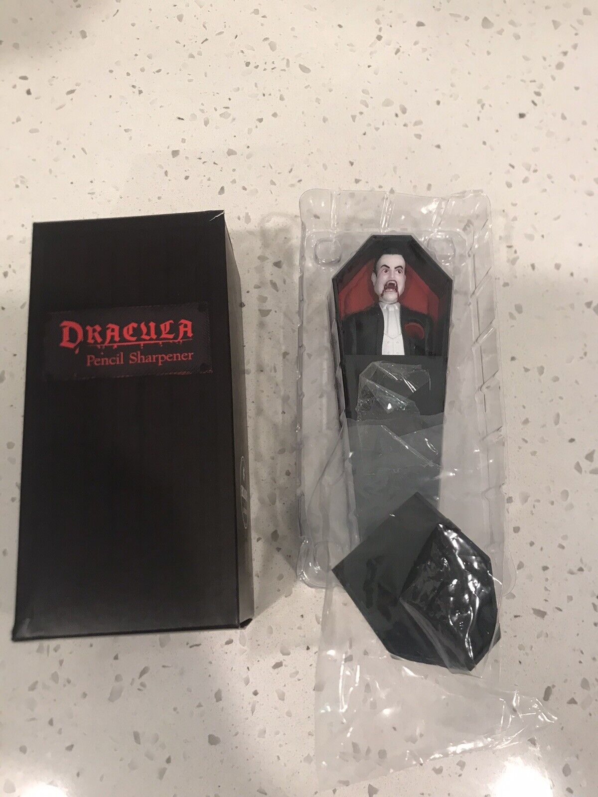2019 Loot Crate Exclusive Dracula Coffin Pencil Sharpener Nib.