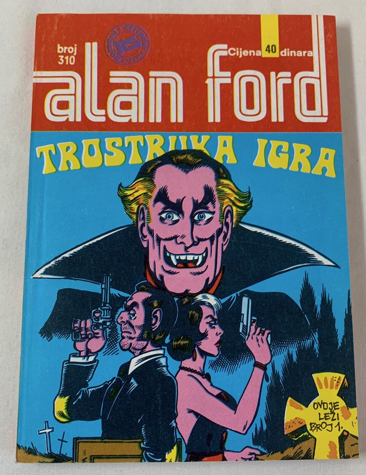 Yugoslavia SUPERSTRIP ALAN FORD #310 ~ Trostruka Igra ~ Dracula ~ good shape