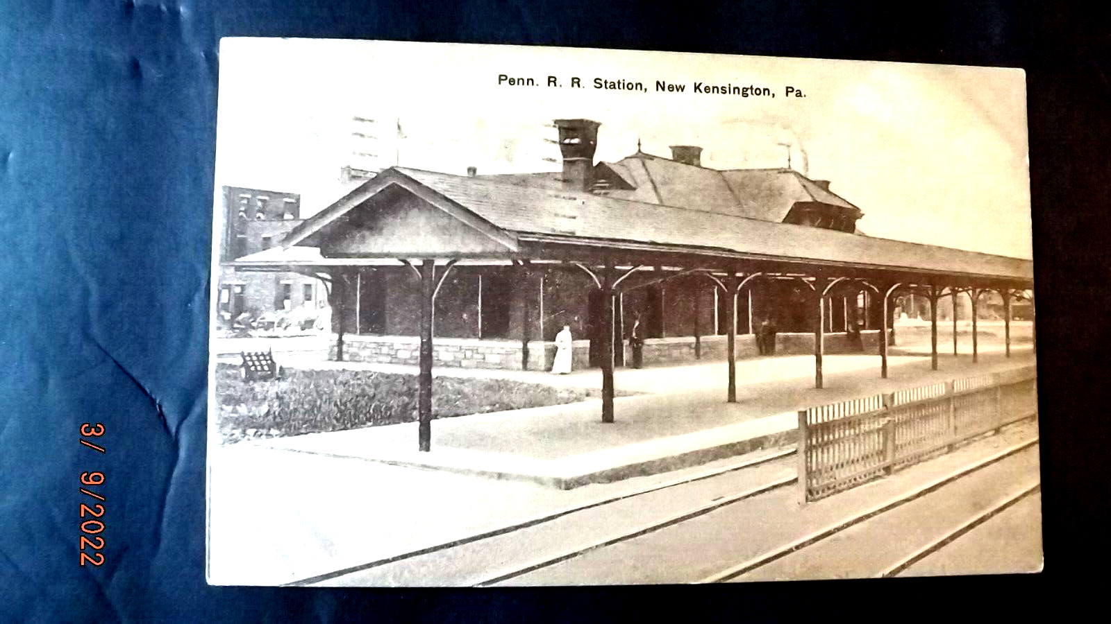 Postcard Pennsylvania R.R. Station - New Kensington Used 1909