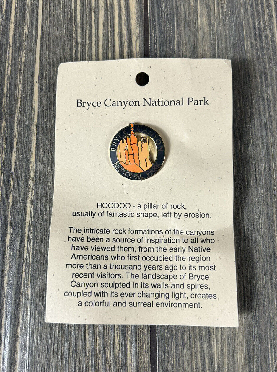 Vintage Bryce Canyon National Park Pin Souvenir 1”
