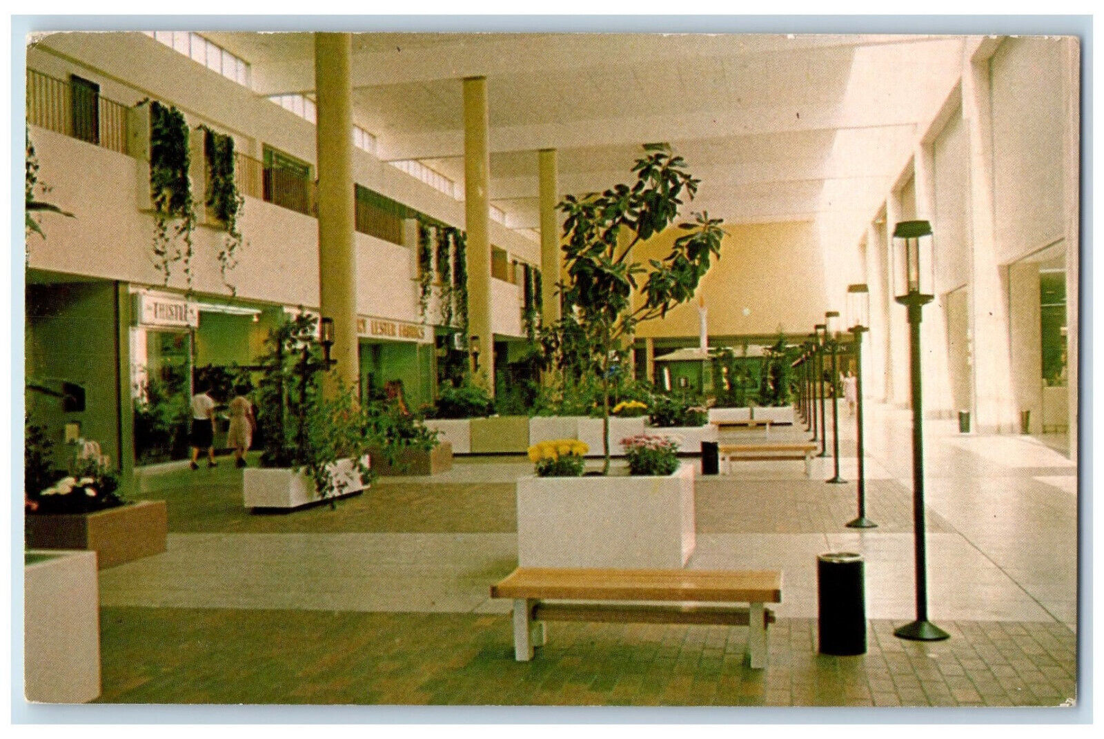 c1970s The Mall, Lincoln Square, Urbana, Champaign, Illinois IL Postcard