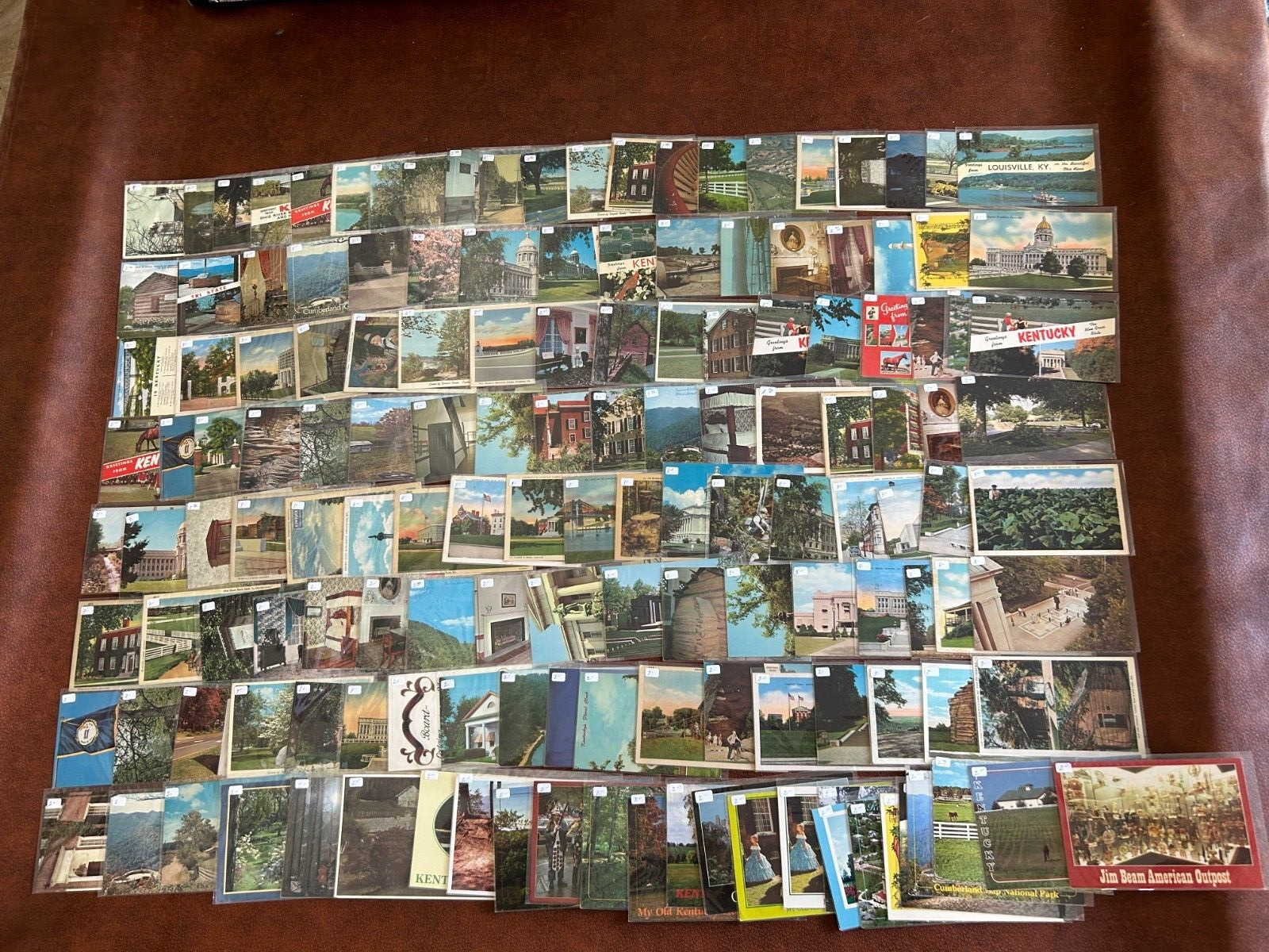 Lot of 150 Vintage Assorted Kentucky Postcards- 60s,70s,80s