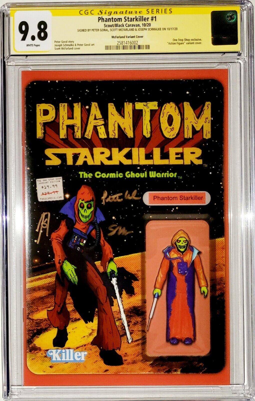 Phantom Starkiller #1 CGC 9.8 SS (Scout 2020) Signed 3x Action Figure Variant